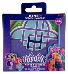 KPop Demon Hunters Sada podtácků - Huntr/X (4 kusy) - Dárky KPop Demon Hunters Sada podtácků - Huntr/X (4 kusy)