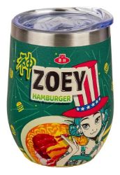 KPop Demon Hunters Cestovní hrnek/Zoey Hamburger 350 ml