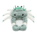 Ptipotos Plyšový krab Cassecou mátový (máma s miminkem) 49 cm