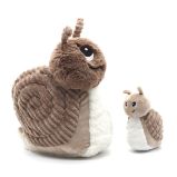 Ptipotos Plyšový šnek Speedou hnědý (máma s miminkem) 25 cm - Plyšové hračky Ptipotos Plyšový šnek Speedou hnědý (máma s miminkem) 25 cm
