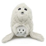 Ptipotos Plyšový tuleň Ploufou (máma s miminkem) 35 cm Ptipotos Plyšový tuleň Ploufou (máma s miminkem) 35 cm