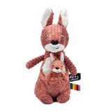 Ptipotos Plyšový klokan Allezou cihlový (máma s miminkem) 33 cm Ptipotos Plyšový klokan Allezou cihlový (máma s miminkem) 33 cm
