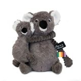 Ptipotos Plyšová koala Trankilou šedá (máma s miminkem) 28 cm - Plyšové hračky Ptipotos Plyšová koala Trankilou šedá (máma s miminkem) 28 cm