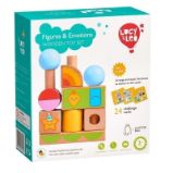 Lucy & Leo dřevěná skládačka s předlohami - Tvary a emoce Lucy & Leo dřevěná skládačka s předlohami - Tvary a emoce