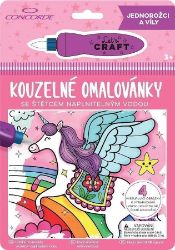 Concorde Kouzelné omalovánky - Jednorožci a víly - Omalovánky jednorožců Concorde Kouzelné omalovánky - Jednorožci a víly