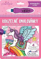 Concorde Kouzelné omalovánky - Jednorožci a víly - Omalovánky jednorožců Concorde Kouzelné omalovánky - Jednorožci a víly