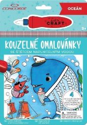 Concorde Kouzelné omalovánky - Oceán - Omalovánky zvířata Concorde Kouzelné omalovánky - Oceán
