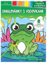 Omalovánky s vodovkami CONCORDE Veselá zvířátka A4