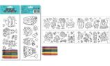 Concorde Cestovní omalovánky - samolepicí DL - Kreativní sady a materiály Cestovní omalovánky CONCORDE samolepicí DL