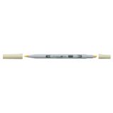Tombow Oboustranný štětcový lihový fix ABT PRO - lemon cream - Fixy Tombow Oboustranný štětcový lihový fix ABT PRO - lemon cream