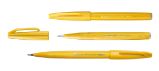 Popisovač Pentel Touch Brush - žlutý - Výtvarné potřeby do školy Popisovač Pentel Touch Brush - žlutý