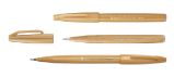 PENTEL TOUCH - OKROVÝ - Výtvarné potřeby do školy Popisovač Pentel Touch Brush - okrový