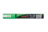 UNI Křídový popisovač PWE-5M 1,8 - 2,5 mm - fluo zelený - Zvýrazňovače a popisovače do školy PWE-5M křídový popisovač UNI Chalk Marker fluo-zelený