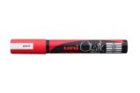 UNI Křídový popisovač PWE-5M 1,8 - 2,5 mm - červený - Kancelářské potřeby PWE-5M křídový popisovač UNI Chalk Marker červený
