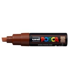 Posca akrylový popisovač PC-8K, 8 mm, hnědá (se širokým, seříznutým hrotem) Posca akrylový popisovač PC-8K, 8 mm, hnědá (se širokým, seříznutým hrotem)