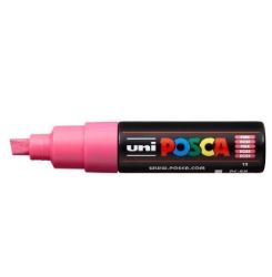 Posca akrylový popisovač PC-8K, 8 mm, růžová (se širokým, seříznutým hrotem) - Zvýrazňovače, popisovače Popisovač, 8 mm, růžový (13)