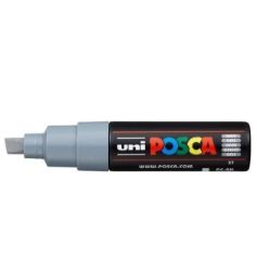Posca akrylový popisovač PC-8K, 8 mm, šedá (se širokým, seříznutým hrotem) - Fixy Posca akrylový popisovač PC-8K, 8 mm, šedá (se širokým, seříznutým hrotem)