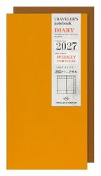Náplň - týdenní diář - vertikální - Traveler's Notebook 2027