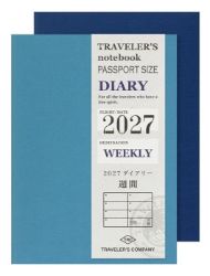 Náplň - týdenní diář Traveler's Notebook Passport Size 2027 - Diáře s vyměnitelnou náplní Náplň - týdenní diář Traveler's Notebook Passport Size 2027