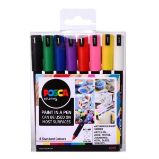 Posca Sada akrylových popisovačů 0,7 mm - základní barvy 8 ks - Zvýrazňovače a popisovače do školy Posca Sada akrylových popisovačů 0,7 mm - základní barvy 8 ks