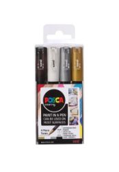 POSCA Sada akrylových popisovačů 4 ks