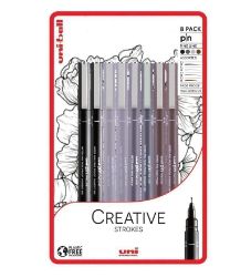 Uni Pin Sada linerů - Creative Strokes 8 ks Uni Pin Sada linerů - Creative Strokes 8 ks