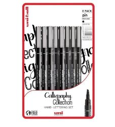 Uni Pin Sada linerů - Caligraphy 8 ks Uni Pin Sada linerů - Caligraphy 8 ks