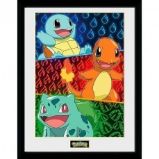 Zarámovaný plakát Pokémon - Starters