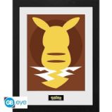 Pokémon Zarámovaný plakát - Pikachu Silhouette 25 - Plakáty Pokémon Zarámovaný plakát - Pikachu Silhouette 25