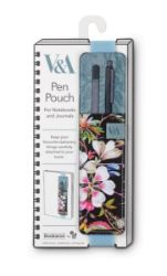 Bookaroo V&A Pouzdro na pera na zápisník - Kilburn Black Flora - Bloky, zápisníky Bookaroo V&A Pouzdro na pera na zápisník - Kilburn Black Flora