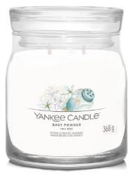 YANKEE CANDLE Baby Powder svíčka 368g / 2 knoty (Signature střední)