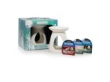 YANKEE CANDLE dárková sada Aromalampa + 3 ks vosk + 1 ks čajová svíčka YANKEE CANDLE dárková sada Aromalampa + 3 ks vosk + 1 ks čajová svíčka