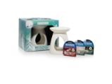 YANKEE CANDLE dárková sada Aromalampa + 3 ks vosk + 1 ks čajová svíčka YANKEE CANDLE dárková sada Aromalampa + 3 ks vosk + 1 ks čajová svíčka