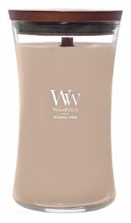 Svíčka WoodWick Patchouli Créme sklo velké