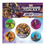 Strážci Galaxie - set odznaků - Pro fanoušky Set odznaků Strážci Galaxie