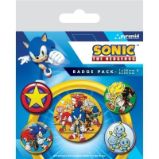 Sonic - set odznaků - Pro fanoušky Sonic - set odznaků
