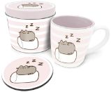 Pusheen: Dárkový set v plechovce (hrnek + podtácek) - Home deco Pusheen: Dárkový set v plechovce (hrnek + podtácek)