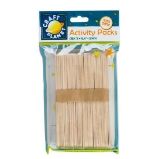 DOCRAFTS špachtle dřevěné velké přírodní 15 cm ( 50 ks )