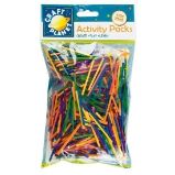 DOCRAFTS dřevěné sirky bez hlaviček barevné 50g (500 ks ) - Výtvarné potřeby DOCRAFTS dřevěné sirky bez hlaviček barevné 50g (500 ks )