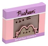 Sada 4 podtácků Pusheen - Tipy na dárky Sada 4 podtácků - Kočka Pusheen