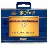 Harry Potter Náramek se stříbrným přívěskem - Brýle a blesk (fialový) - Šperky ze vzácných kovů Harry Potter Náramek se stříbrným přívěskem - Brýle a blesk (fialový)