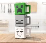 Minecraft Set 3 plastových hrnků Minecraft Set 3 plastových hrnků
