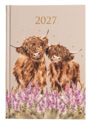 Denní diář 2027 Wrendale Designs, A5 - Krávy - Diáře podle dnů Denní diář 2027 Wrendale Designs, A5 - Krávy