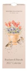 Kuchyňský kalendář 2027 Wrendale Designs "Feathered Friends" - Ptáčci