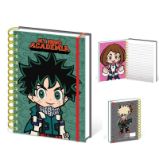 My Hero Academia Blok kroužkový A5 - Chibi - Pro fanoušky My Hero Academia Blok kroužkový A5 - Chibi