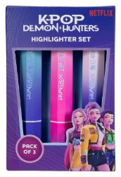 Set zvýrazňovačů K-pop Demon Hunters: Huntrix - Zvýrazňovače a popisovače do školy Set zvýrazňovačů K-pop Demon Hunters: Huntrix