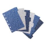 Filofax rozřazovač Indigo, 6 záložek