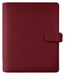 Kroužkový diář FILOFAX Saffiano, A5, dark cherry, modulární - Kroužkové diáře Kroužkový diář FILOFAX Saffiano, A5, dark cherry, modulární