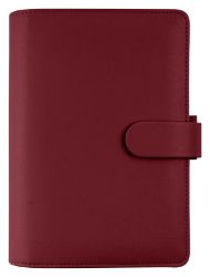Kroužkový diář FILOFAX Saffiano, Osobní, dark cherry, modulární - Kroužkové diáře Kroužkový diář FILOFAX Saffiano, Osobní, dark cherry, modulární