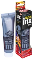 ESSDEE Premium Barva na linoryt metalická v tubě 100ml - Silver - Barvy a tuše ESSDEE Premium Barva na linoryt metalická v tubě 100ml - Silver